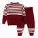 Knitted children's kit (jumper, trousers), burgundy color, height 86
