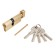 The cylinder mechanism standard Max, 80 mm (35x45V), 5 keys, key/turntable, matte gold 1066395