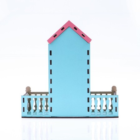 Tea house "Easter", 20 x 20 x 8.6 cm.-6