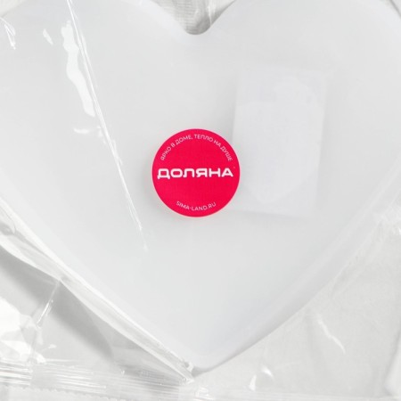 Mold Dolyana "Heart", silicone, 15 × 13 × 1 cm-4