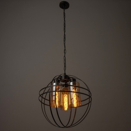 Lamp Bayerlux "Sphere" E27 40W Black 40x40x40-95 cm-2