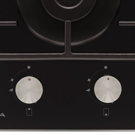 Krona Hagel 30 BL, gas, 2 burners, black, black-2