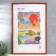 Photo frame wood 40x60 (1701) (plastic screen) nut