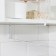 Holder for paper towels of a suspended share, 26x11 × 1.2 cm, white color