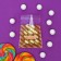 BOPP package with sticky tape, "stripes", 7*7+3cm