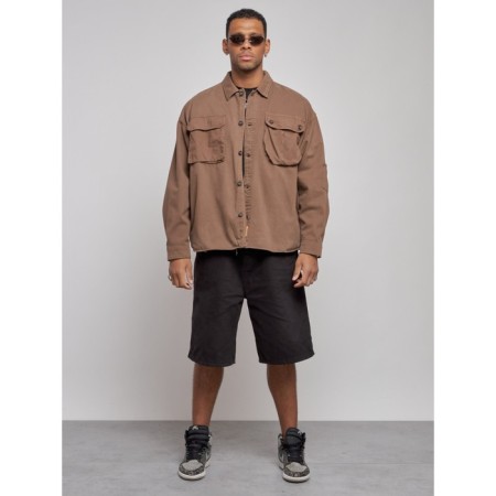 Jeaning jacket men's, size 56, brown color