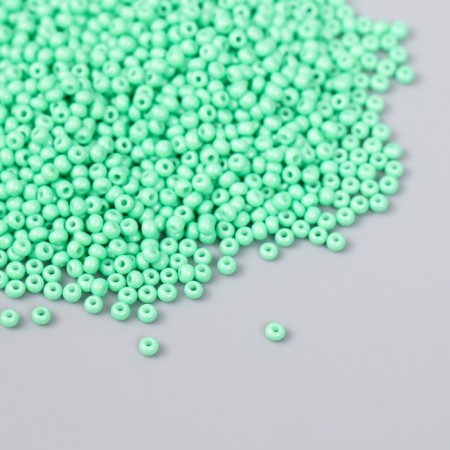 Glass beads 12/0 "gray-green" 15 g