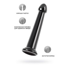 Unrealistic phallimitator Jelly Dildo L Toyfa Basic, TPE, Black Color, 20 cm