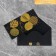 Happy Birthday money envelope, black craft, embossing, 16.5 x 8 cm