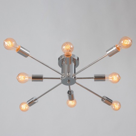 Ceiling chandelier "Orion" 8x60W E27 Color: Chrome-1