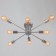 Ceiling chandelier "Orion" 8x60W E27 Color: Chrome