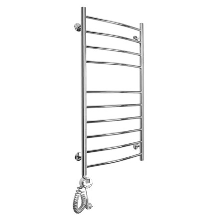 Domoterm electric heated towel rail "Calipso" P10, 500x1000 mm, left, chrome