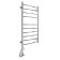Domoterm electric heated towel rail "Calipso" P10, 500x1000 mm, left, chrome