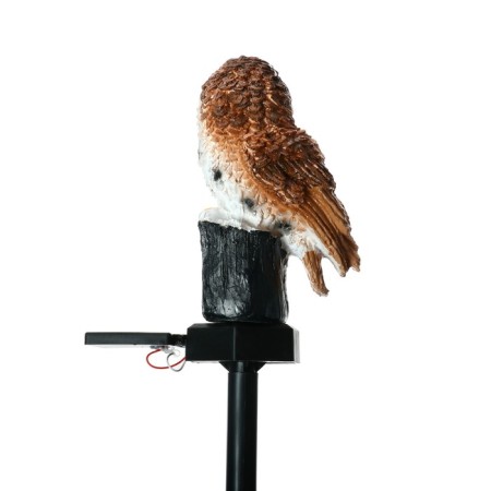 Garden lamp on the sunny battery "Owl", 45 cm, 1 LED, glow warm white-3