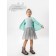 Cardigan Children's Knit, height 122 cm, mint color