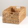 Storage basket, rectangular, 43x30x22 cm, water hyacinth, metal. frame