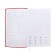 Lotted diary, 130x200 mm 128 sheets, leatherette, gray block 70 g/m2, lies, branch under the handle, red