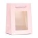 Gift package, with a window, 20 x 15 x 10 cm, pink