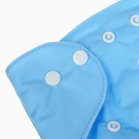 Reusable diapers "Little Baby", 3-15 kg, blue color, crush me-4