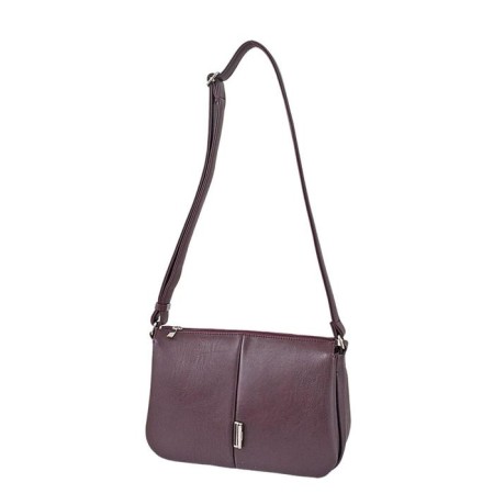 Bag Women's claim. Kozh, lightning, burgundy color