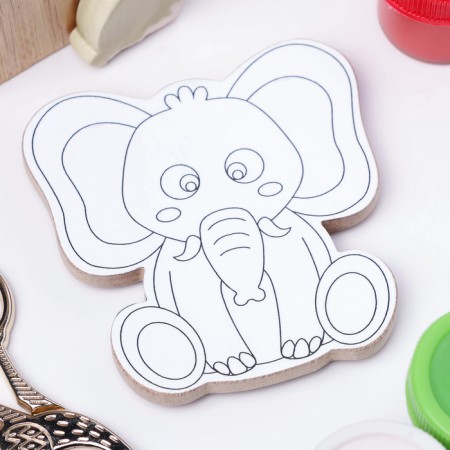 Magnet Coloring "Elephant", reusable, 8x6.5 cm-1