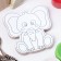 Magnet Coloring "Elephant", reusable, 8x6.5 cm