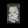 Button, 4 punctures, d = 12 mm, white/silver color
