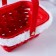 Wicker basket "New Year", red, 15 × 12 × 7.5/25 cm, veneer