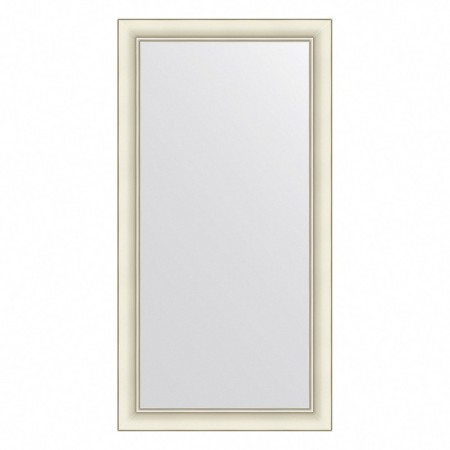 EvoForm mirror in the baguette frame, 60 mm, 54x104 cm, white color with silver