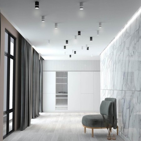 Elina lamp, 1x9W GU10, black color, IP20-2