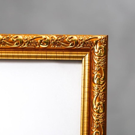 Photo frame plastic 20x25 cm "Valentine" Golden with a gold drawing 28x23 cm-2
