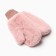 Mittens for the girl double, pink/mix, size 14