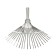 Robble fan, plate, 22 teeth, galvanized steel, tiles 30 mm, without cuttings