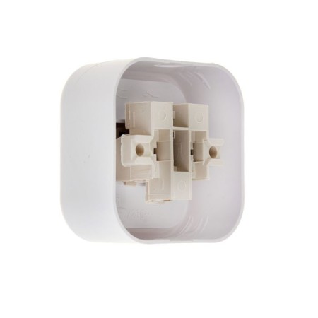 Kuntsevo switch Valentina, 6 A, 1 key, external, white-1