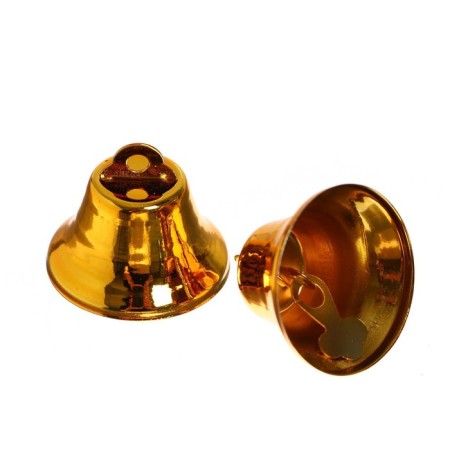 Bell for needlework, set 2 pcs., Size 1 pc. - 3 cm, gold color-1