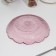 A dish of colored glass, d = 22 cm, h = 4 cm, pink color