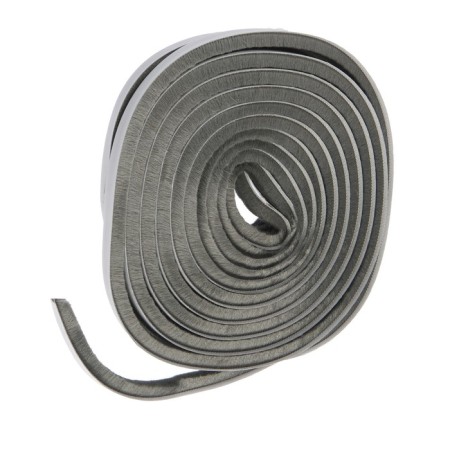 Sealing brush self -adhesive tundra, 9x9 mm, gray, 10 m.