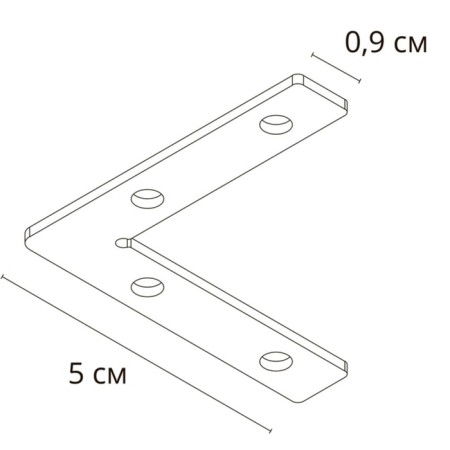 Corner Connector for the Arte Lamp Linea-Acessories A484405L, 0.9x5 cm, gray-1