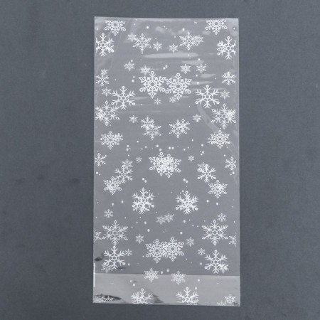 Packing beep, with a bottom fold, "snow" 15*30 cm-2