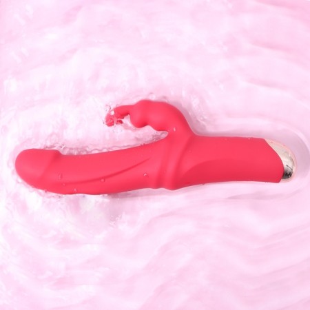 Rabbit vibrator, clitoral stimulation, anatomical form, 10 modes, burgundy-9
