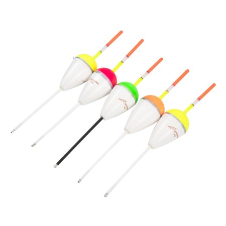 Flot Yaman "drop" with colored antenna, foam, 8 g, color mixt. 5 pcs.-1