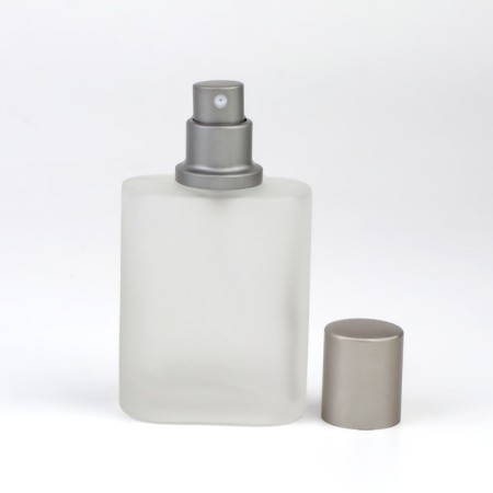 Glass bottle for perfume, with a spray, 30 ml, silver color-7