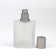 Glass bottle for perfume, with a spray, 30 ml, silver color