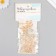 Buttons for creativity plastic "Transparent with gold" set of 3 types x 20 pcs 20x10 cm