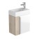 Tumbling under the Aquaton sink Vita, white color, ash shimo
