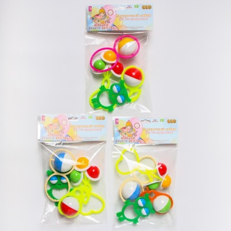 Set of rattles "Summer Dream", 4pcs, Color Mix, Aelita-23