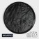 Porcelain dish for supply magistro pietra lunare, d = 22 cm, black color