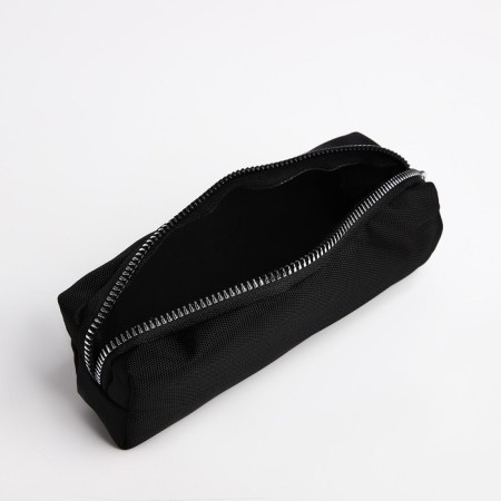 A backpack with a zipper, 5 outer pockets, pencil case, black color-8