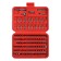 Set of bits Sparta, 100 pcs, adapters for bit, CRV, in plastic boxing