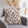 Decorative pillowcase 40x40 cm, Monograms Beige, 100% cotton